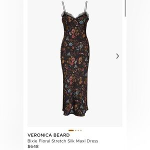 Veronica Beard Black and Red Bixie Dress Sleeveless Spaghetti Strap
